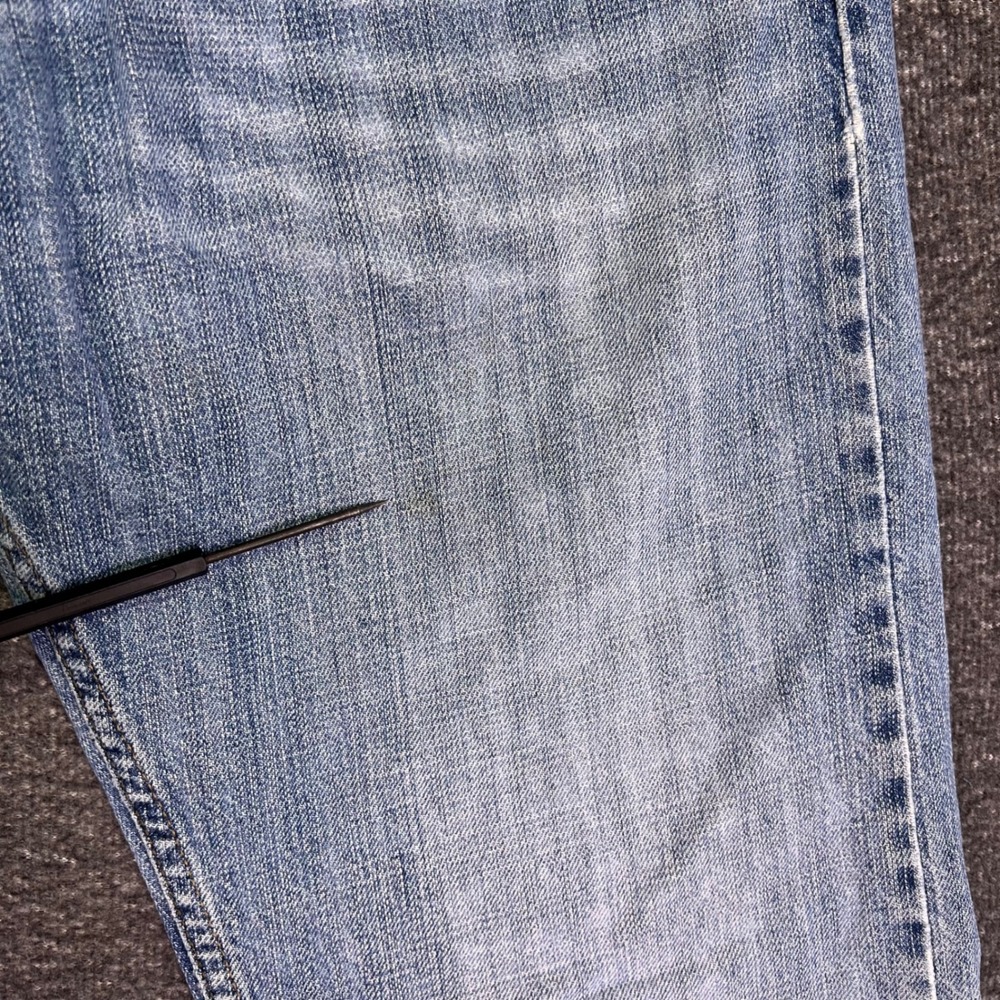 Levis 514 Jeans Mens 36x32 Light Wash Slim Straight Classic Casual Denim Retro - Picture 6 of 16